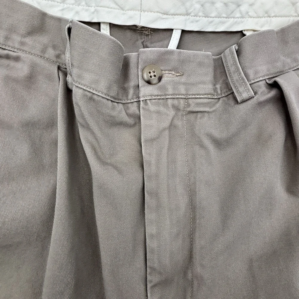 Polo Ralph Lauren Ethan Pant 36x32 Tan Pleated Chino 100% Cotton Mens Beige
